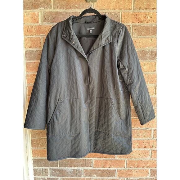 Eileen Fisher Jackets & Blazers - Elieen Fisher Quilted Black Jacket Size M